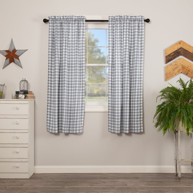 August Grove® Lined Short Room Darkening Rod Pocket Curtain Panels